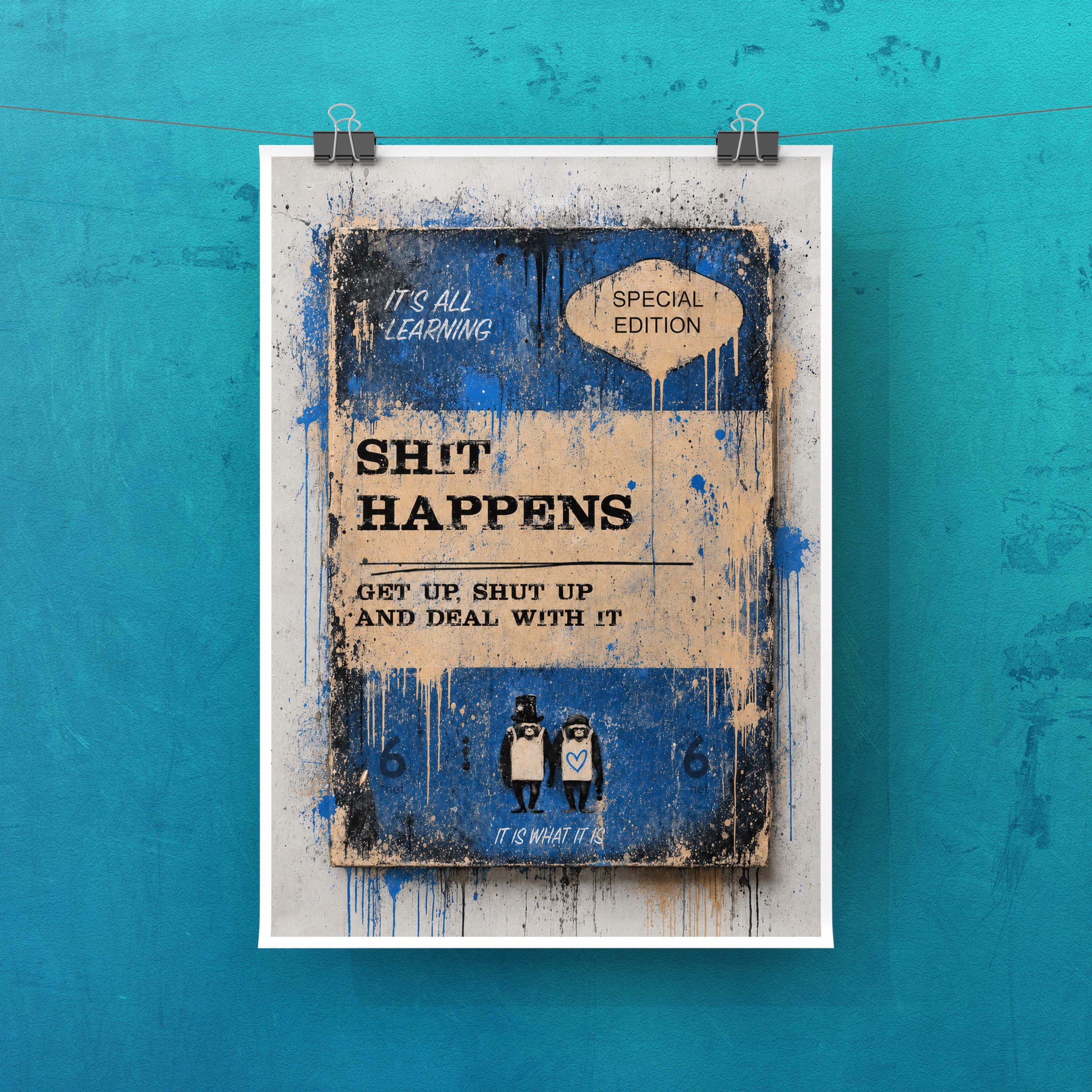 SHIT HAPPENS - Special Edition Penguin Print - Image 2